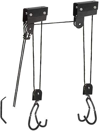 P4B Lift XL Strong - Portabici da soffitto, per Bici elettrica Fino a 57 kg, Colore Nero
