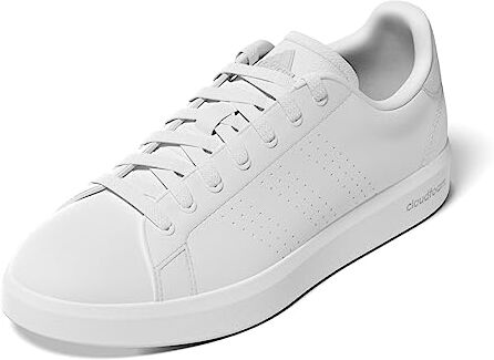 Adidas Advantage Premium Leather Shoes, Sneakers Donna, Ftwr White Ftwr White Silver Dawn, 37 1/3 EU