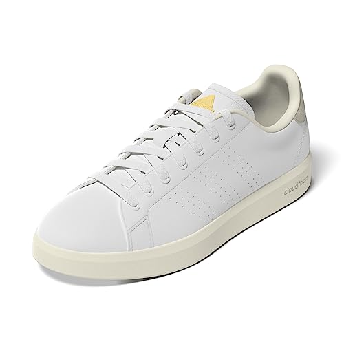 Adidas Advantage Premium Leather Shoes, Sneakers Donna, Ftwr White Ftwr White Wonder Silver, 43 1/3 EU