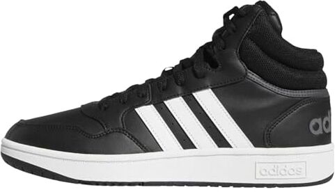 Adidas Hoops 3.0 Mid Classic Vintage Shoes, Sneakers Uomo, Core Black Ftwr White Grey Six, 40 EU