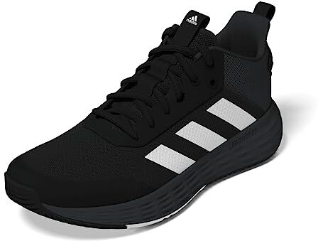 Adidas Ownthegame Shoes, Scarpe da Basket Uomo, Core Black Grey Five Ftwr White, 42 2/3 EU