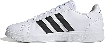 Adidas Grand Court, Sneakers Uomo, Bianco Ftwr White Core Black Ftwr White, 43 1/3 EU