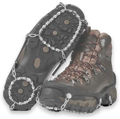 YakTrax, Diamond Grip Tacchetti di trazione Unisex Adulto, Nero, Small (Taglia di Scarpe EU 38-40)