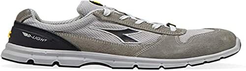 Utility Diadora Run Text Low S1P Src Esd, Scarpa Antinfortunistica Unisex - Adulto, Grigio Castello/Grigio Alluminio, 44 EU