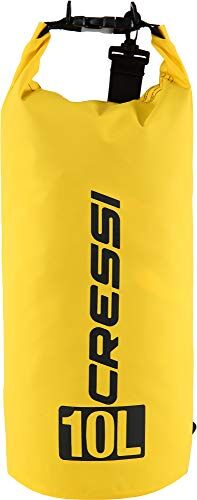 Cressi Dry Bag, Sacca/Zaino Impermeabile per attività Sportive Unisex Adulto, Giallo, 10 LT