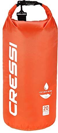 Cressi Dry Bag, Sacca/Zaino Impermeabile per attività Sportive Unisex-Adulto, Arancio, 20 L