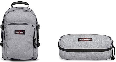 Eastpak Provider Zaino Casual, Taglia Unica, Grigio (Sunday Grey) & Oval Xl Single Astuccio, Taglia Unica, Grigio