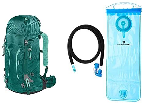 Ferrino Finisterre Lady Zaino 40 Litri, Verde & H2 Bag, Borsa di Idratazione Unisex, Blu, 2 Litri