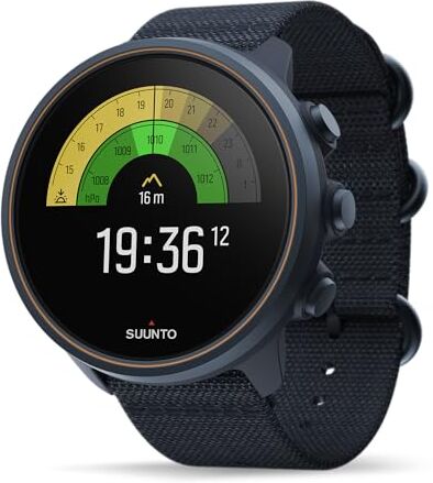 Suunto 9 Baro, Orologio GPS Multisport con Batteria di Lunga Durata e misurazione della frequenza cardiaca al Polso Unisex Adulto, Granite Blue Titanium, One Size