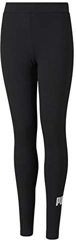 Puma Ess Logo Leggings G, Leggins Bambina, Black, 164