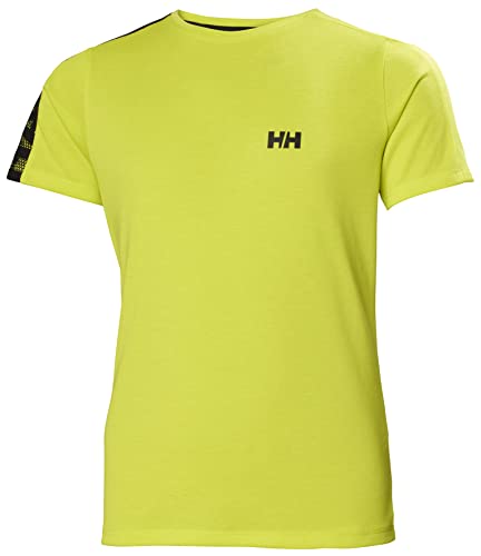 Helly Hansen Jr Active Tech, T-Shirt Unisex-Bambini, 350 Sweet Lime, 10 Years