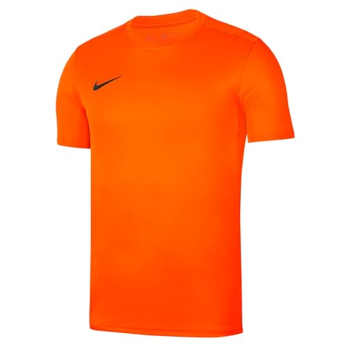 Nike Y Nk Dry Park VII JSY SS T-Shirt, Unisex Bambini, Safety Orange/Black, XL