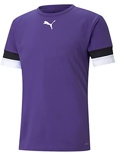 Puma Teamrise Jersey Jr 704938-10, Maglietta Unisex per Bambino, Prism Violet/Nero/Bianco, 152 (11-12 anni)