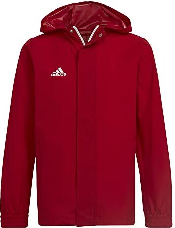 Adidas ENTRADA 22 all-Weather, Giacca Antivento Unisex-Bambini e Ragazzi, Team Power Red, 7-8A