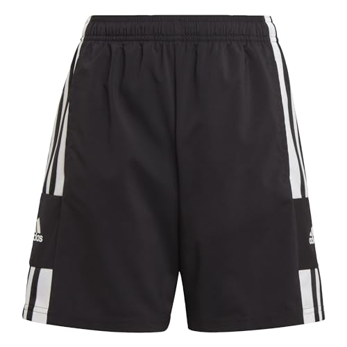 Adidas Squadra 21 Woven Shorts, Pantaloncini Unisex-Bambini e Ragazzi, Black/White, 164