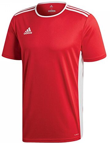 Adidas Entrada 18 JSY Teamtrikot, T-Shirt Bambini e ragazzi, Rosso (Power Red/White), 5-6 Anni (116)