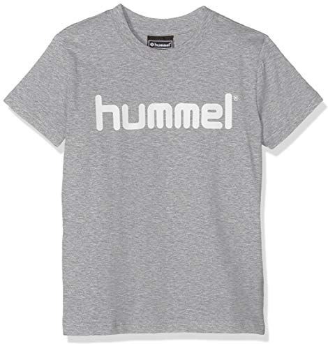 Hummel HMLGO Kids Cotton Logo T-Shirt S/S Color: Grey Melange_Talla: 152