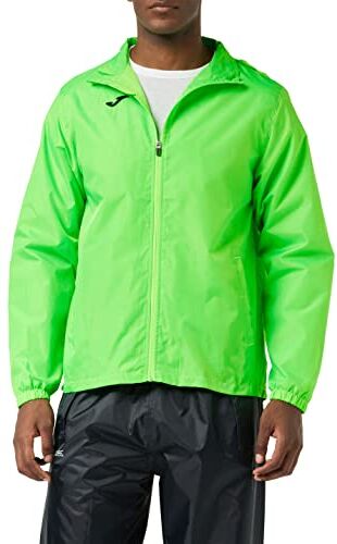 Joma Iris, Giacca Antipioggia Bambino, Verde Fluo, XXS