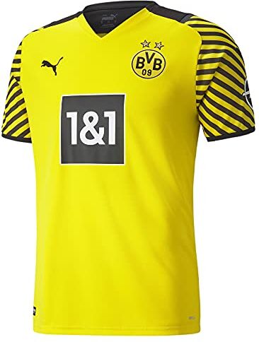 Puma Borussia Dortmund Stagione 2021/22 Trainning, Game-Kit Home, Uomo, Cyber Yellow Black, S