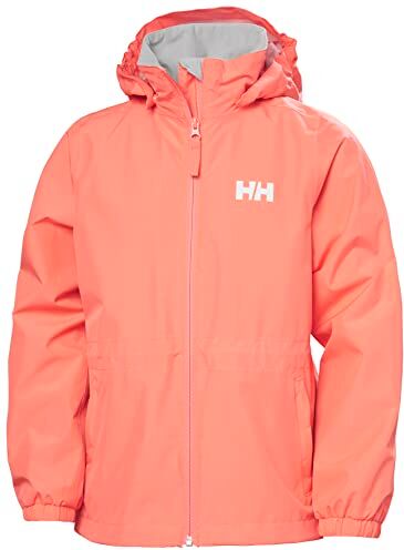 Helly Hansen Jr Celeste Rain Jacket Peach Echo Junior Unisex 8