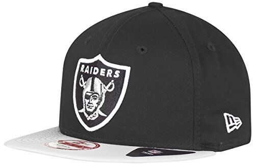 New Era NFL Cotton Block Oakland Raiders, Berretto Uomo, Nero, M/L