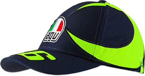 Valentino Rossi Cappellino Con Visiera Sun And Moon,Ragazzo,One Size,Blu