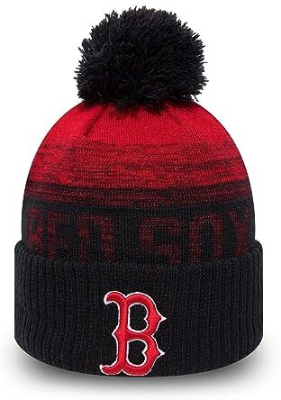 New Era Boston Red Sox MLB Navy Red Sport Beanie - One-Size