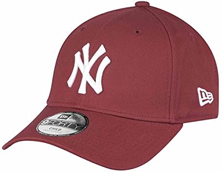 New Era League Essential, Cappello Da Baseball Bambini E Ragazzi, Rosso Scuro, Taglia unica