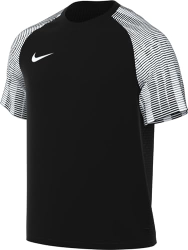 Nike M NK DF Academy JSY SS T-Shirt, Negro-Bianco, S Uomo