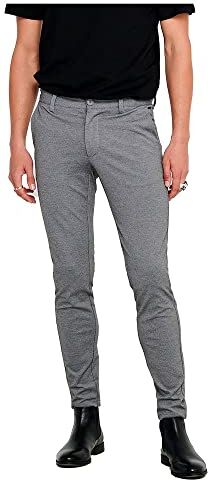 Only & SONS onsMARK Pant GW 0209 Noos Pantaloni, Grigio (Medium Grey Melange Medium Grey Melange), W28/L30 (Taglia Produttore: 28) Uomo