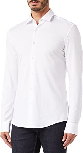 HUGO Kenno, Camicia Uomo, Open White394, 40