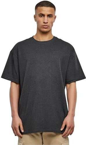 Urban Classics Maglietta Oversize, T-Shirt Uomo, Nero (Carbone), S