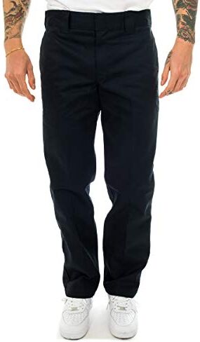 Dickies S/Stght Work Pant Pantaloni, Bleu Marine, 38W / 32L Uomo