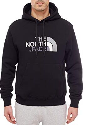 The North Face Felpa con Cappuccio Drew Peak, Uomo, TNF Black/TNF Black, XS