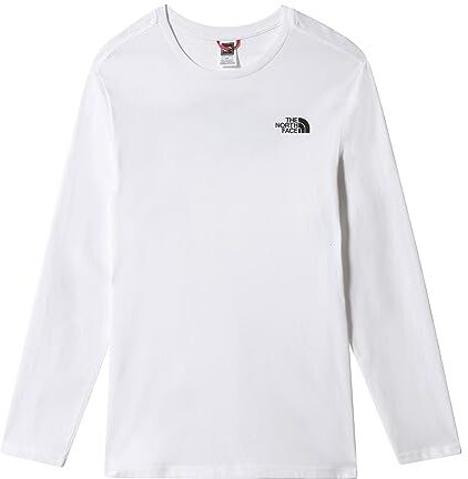 The North Face Maglia a Maniche Lunghe Easy, Uomo, Bianco/Tnf Bianco, XS