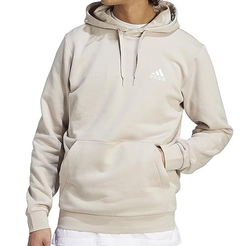 Adidas Essentials Fleece Felpa da Uomo, Wonder Beige, S