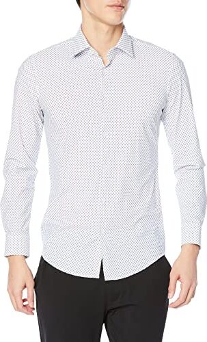 HUGO Kenno, Camicia Uomo, Open White198, 37