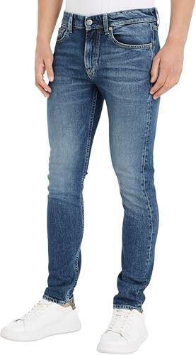 Calvin Klein Jeans Slim Taper J30J324193 Pantaloni di Jeans, Denim (Denim Medium), 34W / 34L Uomo