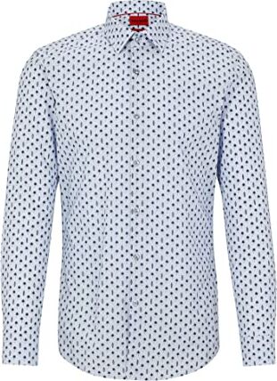 HUGO Kenno, Camicia Uomo, Medium Grey36, 48