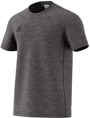 Adidas Core 18 TS, Maglietta Unisex-Adulto, Grigio (Dark Grey Heather/Black), 2XL