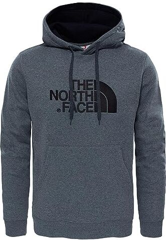 The North Face Felpa con Cappuccio Drew Peak, Uomo, TNF Medium Grey Heather (Std)/TNF Black, M