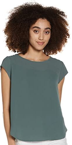 Only Onlvic S/S Solid Top Noos Wvn T-Shirt, Verde (Balsam Green), 34 EU Donna