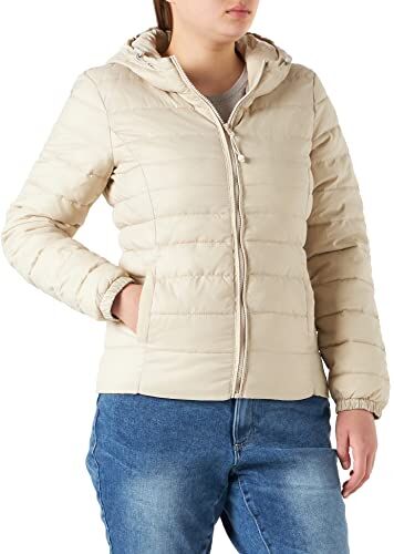 Only Onltahoe Hood Jacket Otw Noos Giacca, Pumice Stone, M Donna