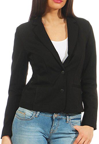 Only Onlpoptrash Blazer Noos, Grigio (Black), 40 (Taglia Produttore: X-Small) Donna