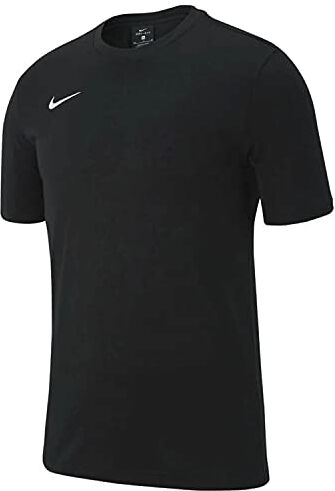 Nike Team Club 19 Tee, T-Shirt Unisex Bambini, Nero (Black/Black/Black/White 010), S