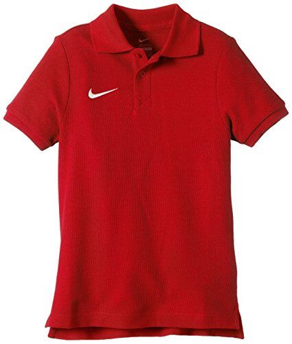 Nike Team Core Polo Youth, Poloshirt Unisex-Kids, Rosso, 10-12 Anni (M)
