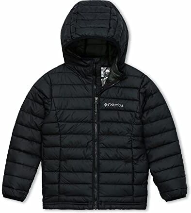 Columbia Powder Lite Boys Hooded Jacket Piumino Con Cappuccio per Bambino