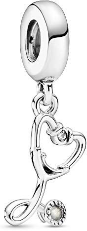 Pandora Charm colgante Estetoscopio 799072C01 mujer plata