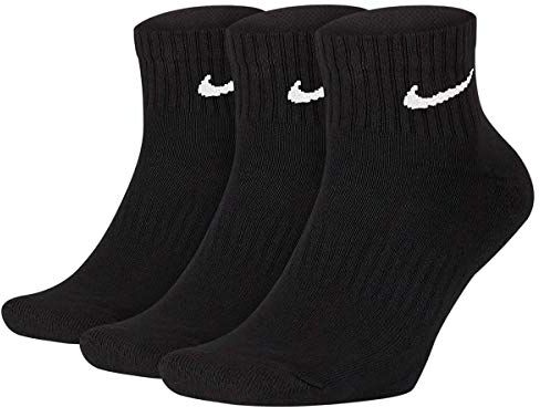 Nike Everyday Cushioned, Calzini Uomo, Nero (Black/White), L confezione da 3