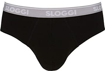 Sloggi GO ABC Midi 6P, Slip Uomo, Nero (Black), XL